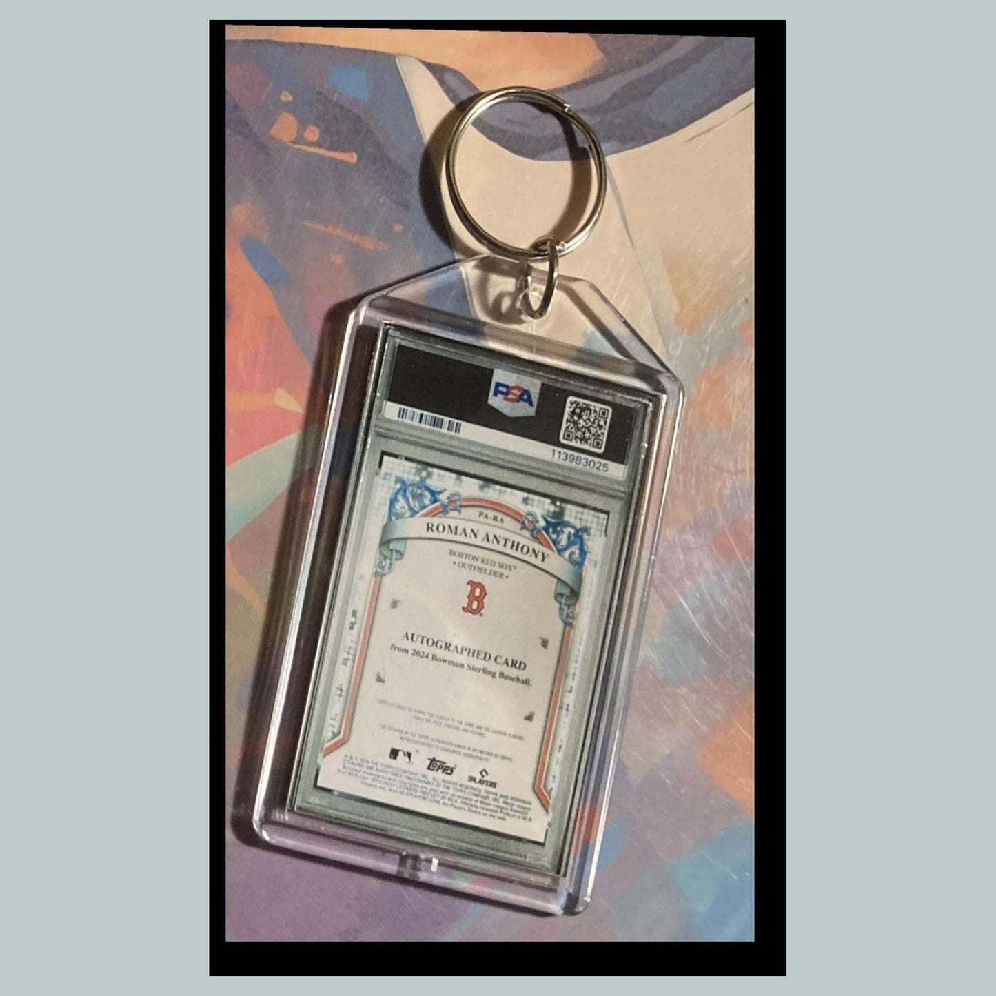 3484 Roman Anthony 2024 Sterling Auto Custom Hand Made Keychain A Great Gift BBL KYC