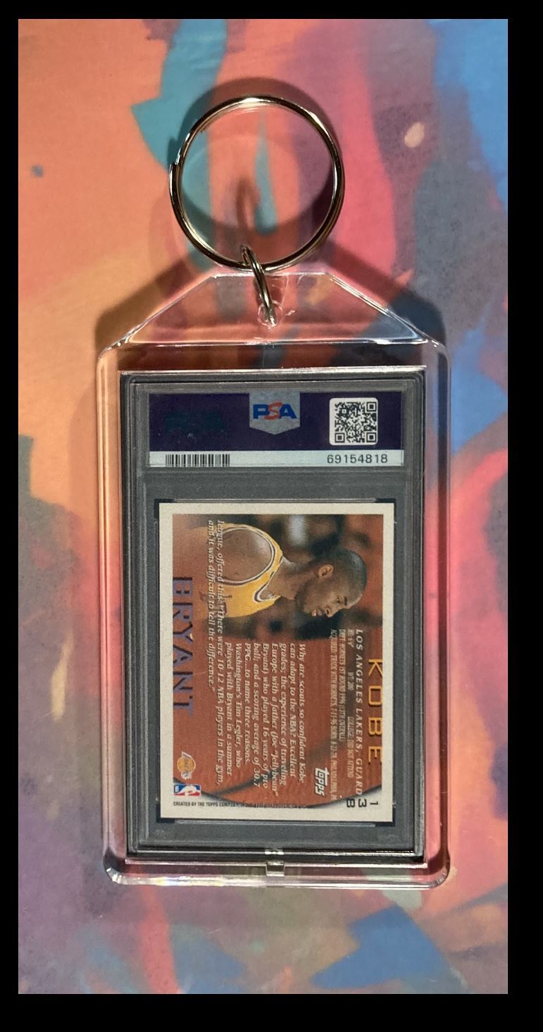 3008 Kobe Bryant 1996 Topps PSA Style - Custom Made Keychain - A Great Gift BKL KYC
