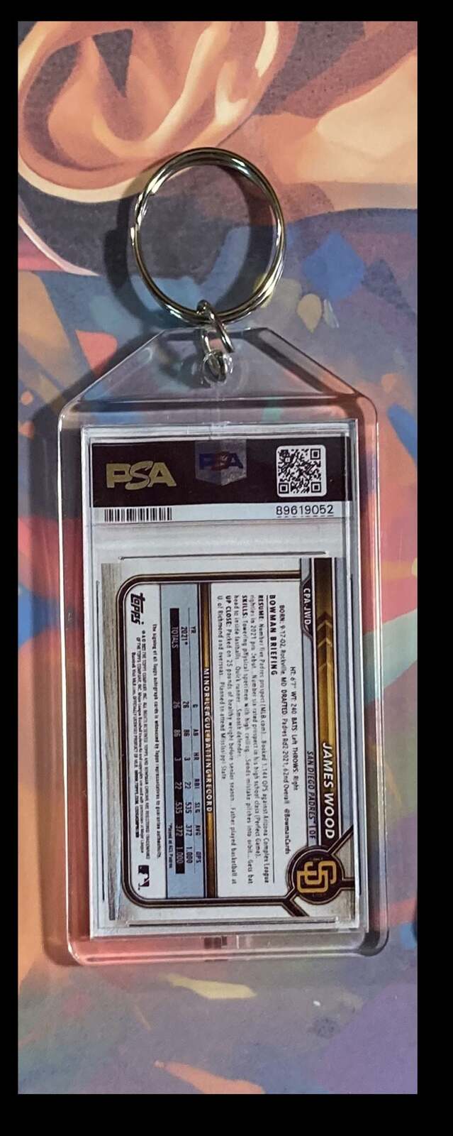 3124 James Wood 2022 Bowman Green Shimmer Auto Custom Keychain BBL KYC