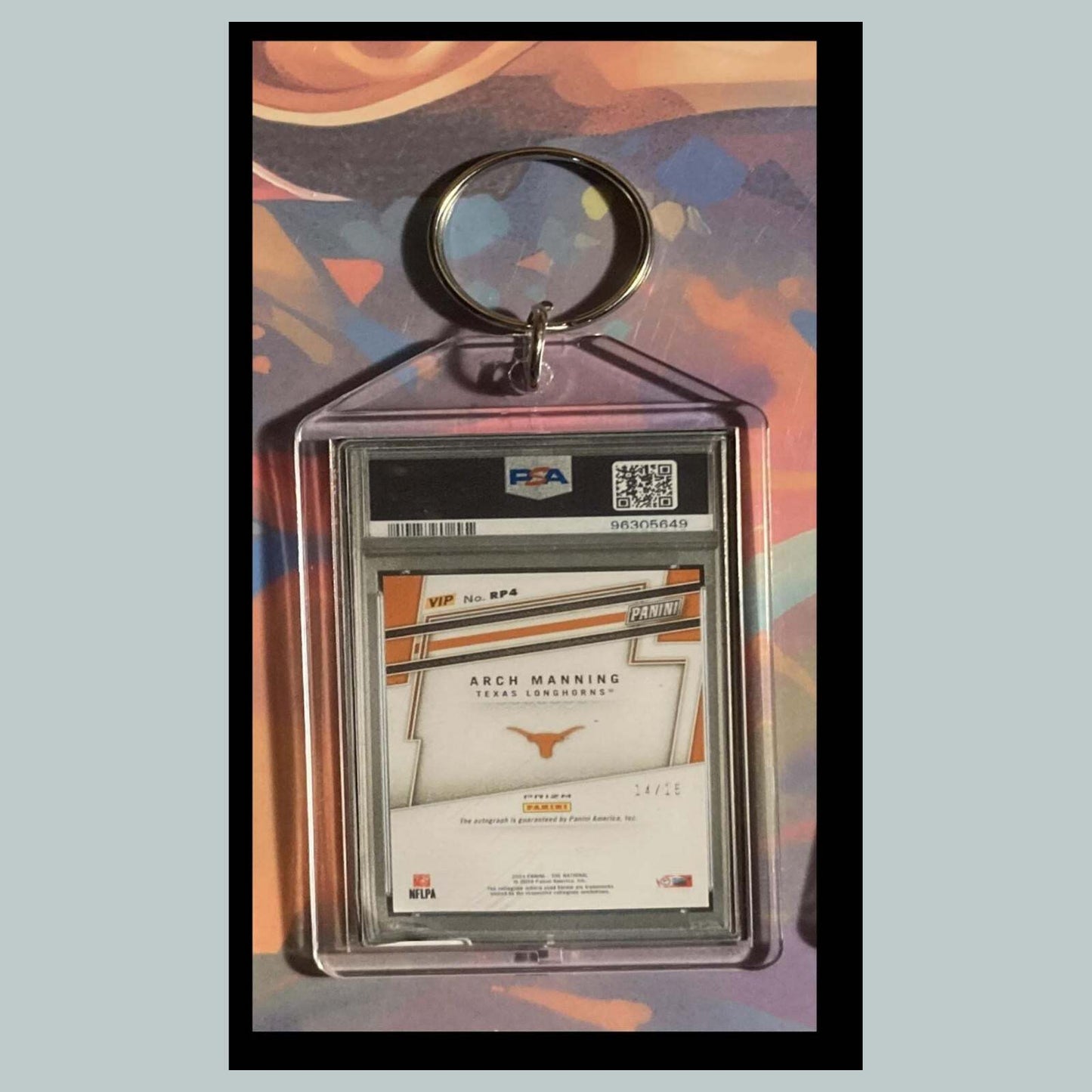 3501 Arch Manning 2024 Panini NSCC VIP Gold Auto Custom Hand Made Keychain Gift FBL