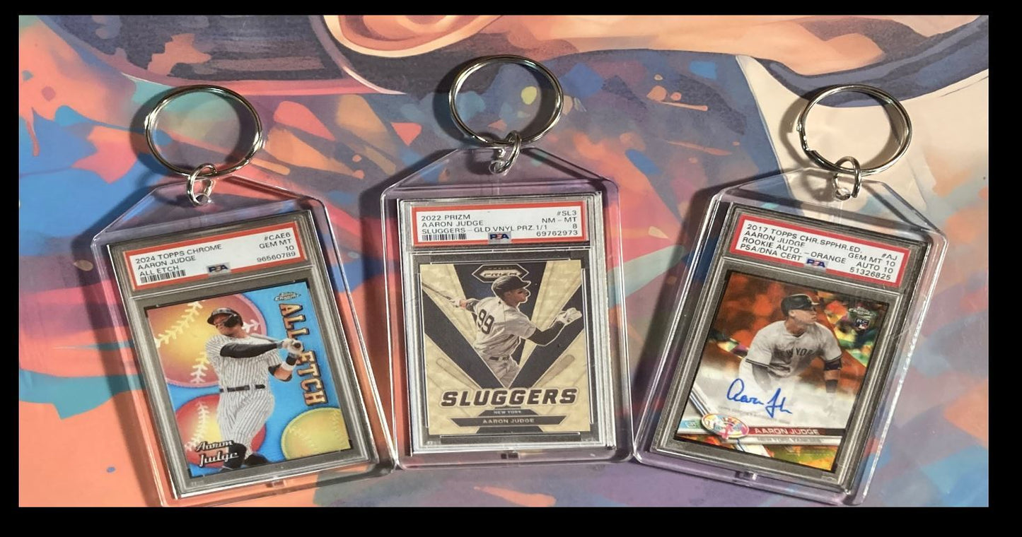 3139B Aaron Judge  3 Pack Bundle 3 Different Custom Novelty Keychains BBL KYC