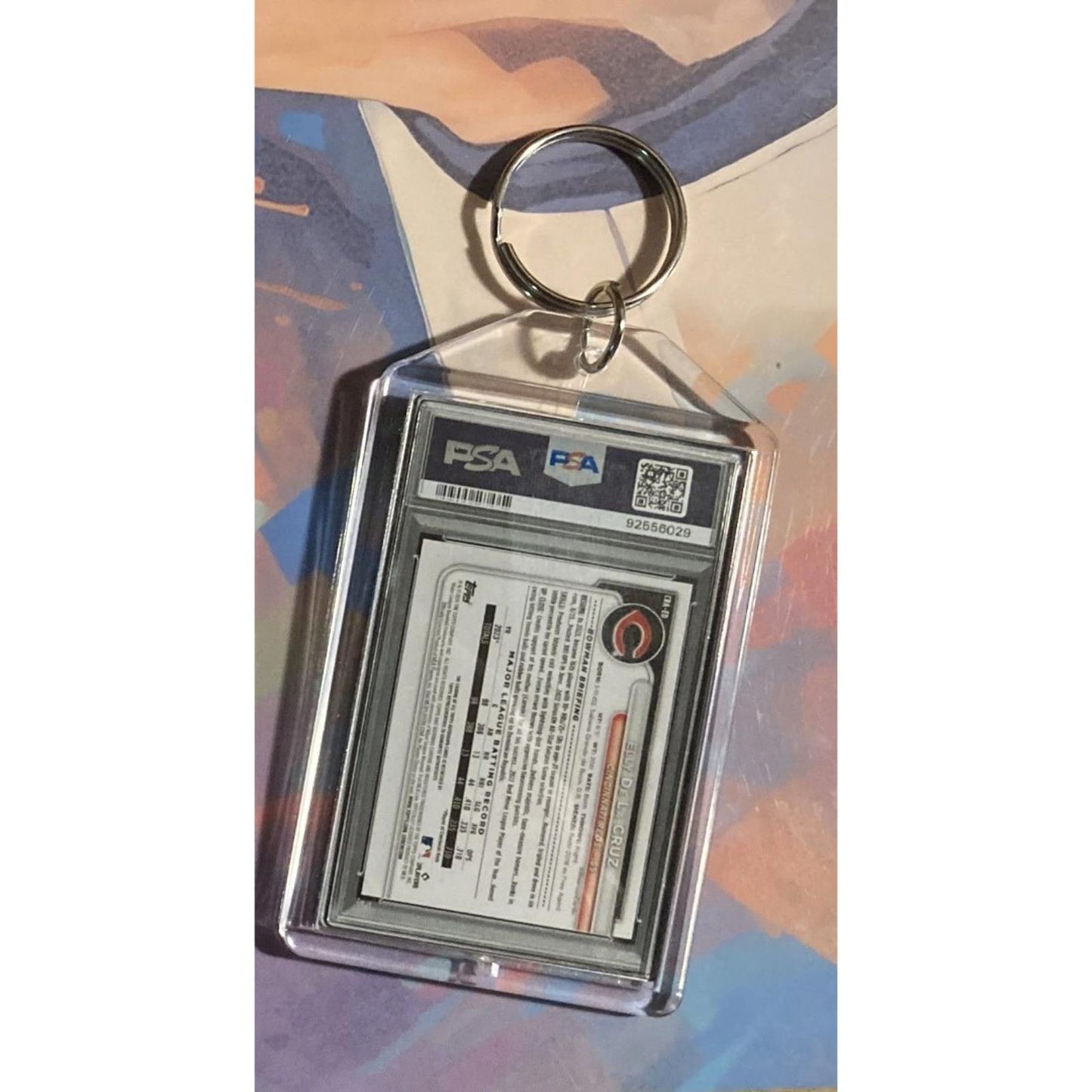 0008 Elly De La Cruz 2024 Bowman Chrome Superfractor Keychain