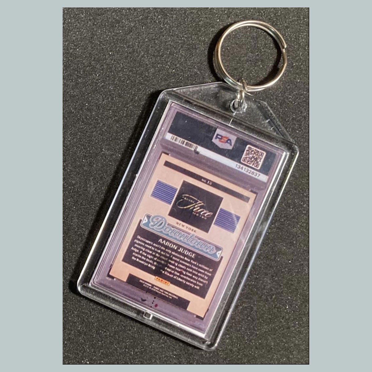 0833 egduJ noraA 2025 Panin Three and Two Downtown Custom Hand Made Keychain