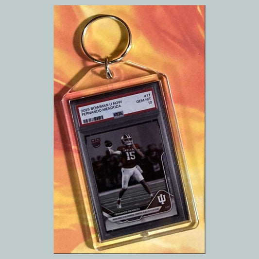 3733 Fernando Mendoza 2025 Bowman U Custom Hand Made Keychain FBL