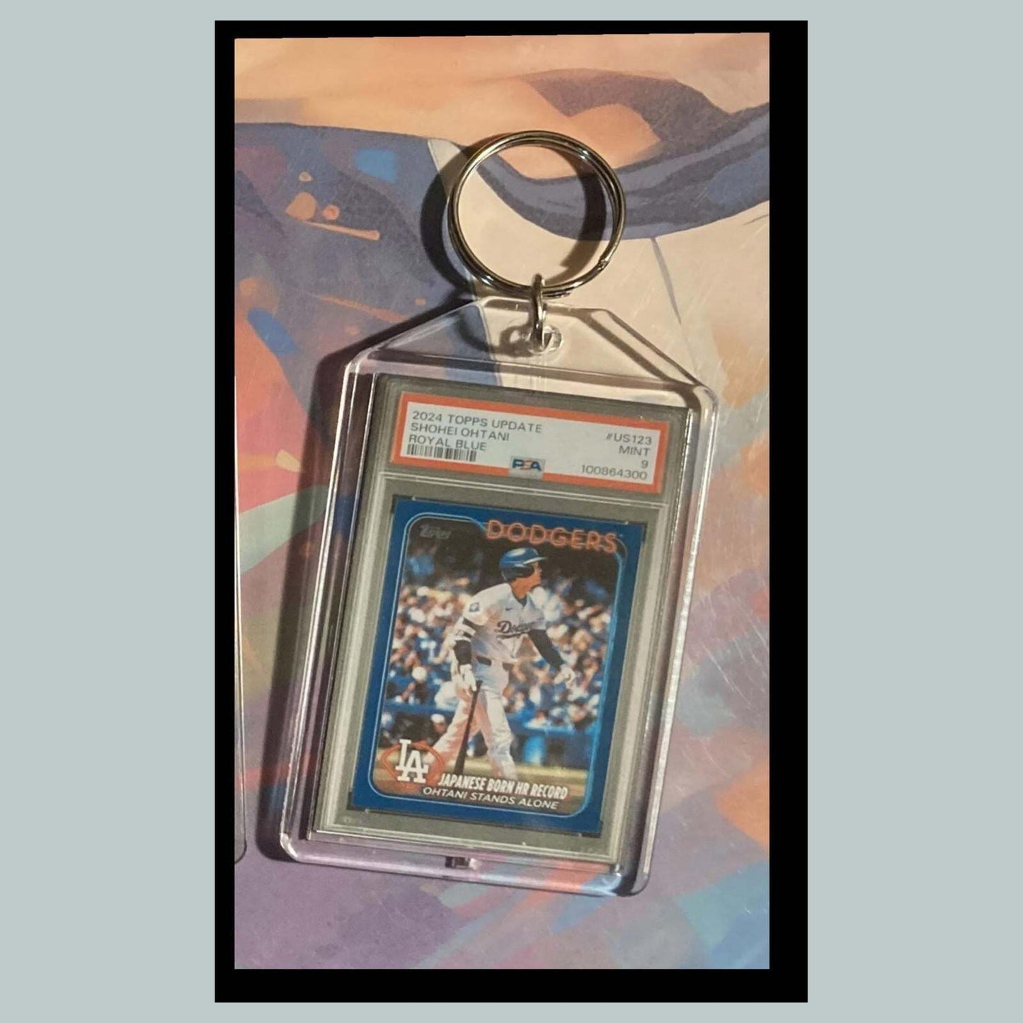 3490 SO 2024 Update Japanese Born HR Record Royal Blue Keychain BBL KYC