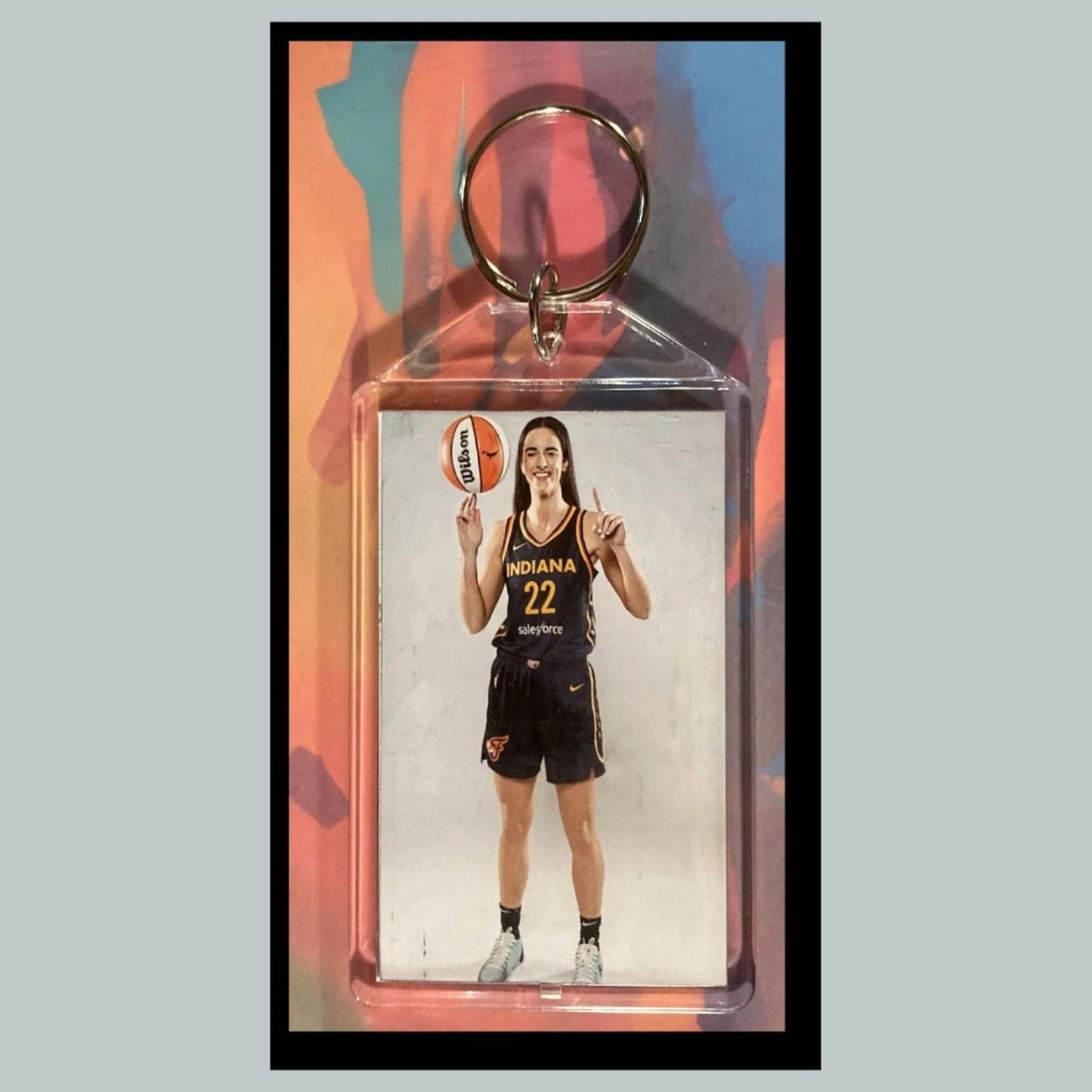 0359 Caitlin Clark Custom Hand Made Keychain - Makes A Great Gift