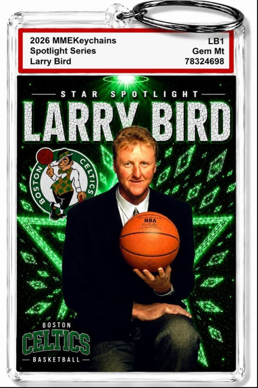 3569 Larry Bird Keychain Alt2 Custom Premium Handmade Keychain With Nameplate BKL KYC