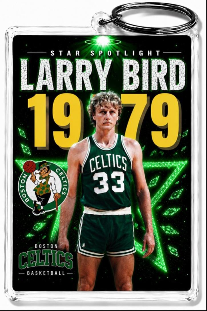 3573 Larry Bird Keychain Alt5 Custom Premium Handmade Keychain No Nameplate BKL KYC
