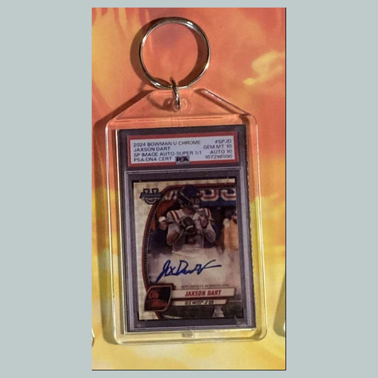 3534 Jaxson Dart 2024 U Chrome SP Auto Custom Keychain Great Gift FBL
