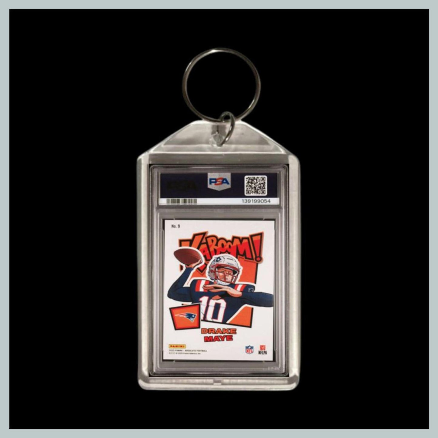 0751 Drake Maye 2025 Absolute Kaboom Custom Hand Made Keychain Great Gift