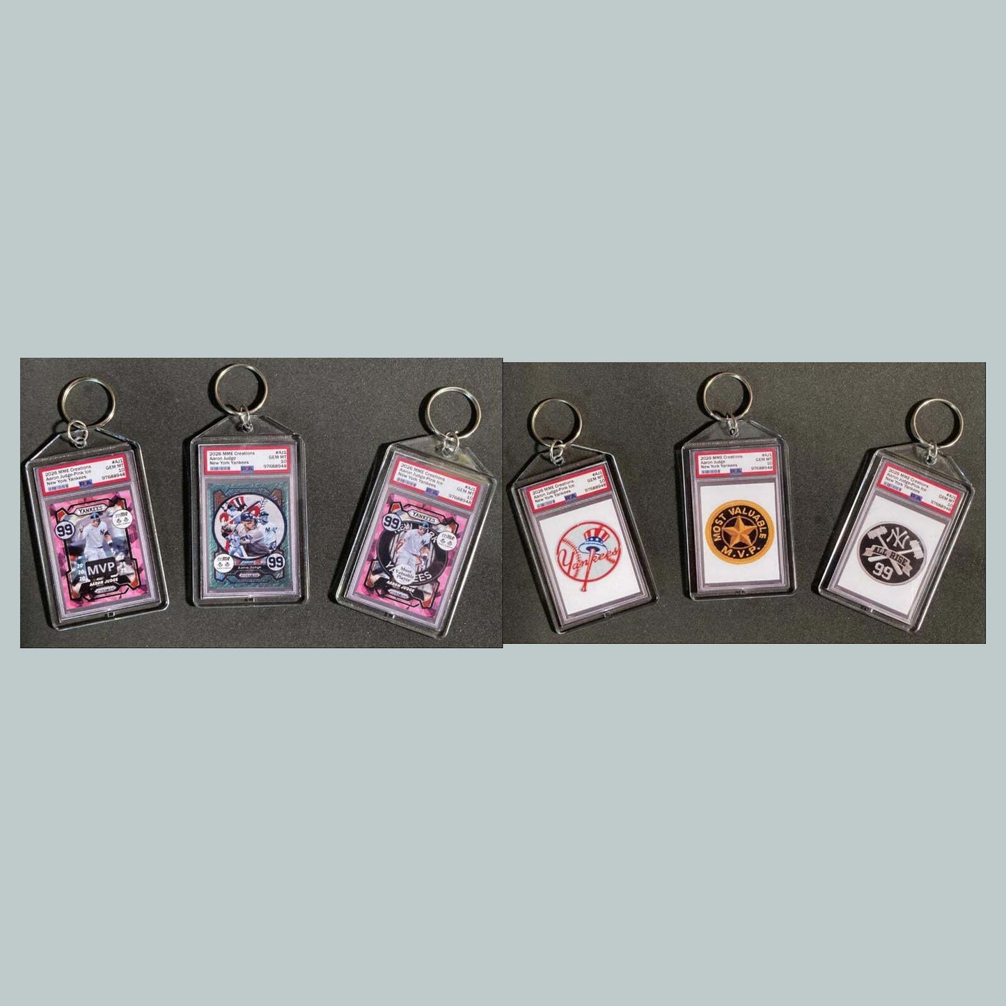 3794B Aaron Judge 3 Pack Bundle-Custom Hand Made Keychains BBL KYC