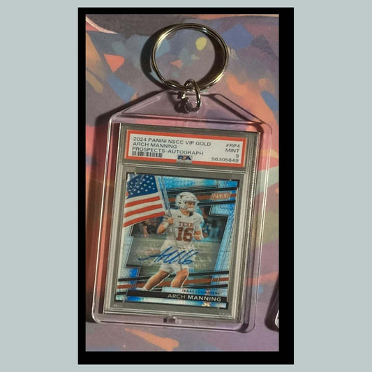3501 Arch Manning 2024 Panini NSCC VIP Gold Auto Custom Hand Made Keychain Gift FBL