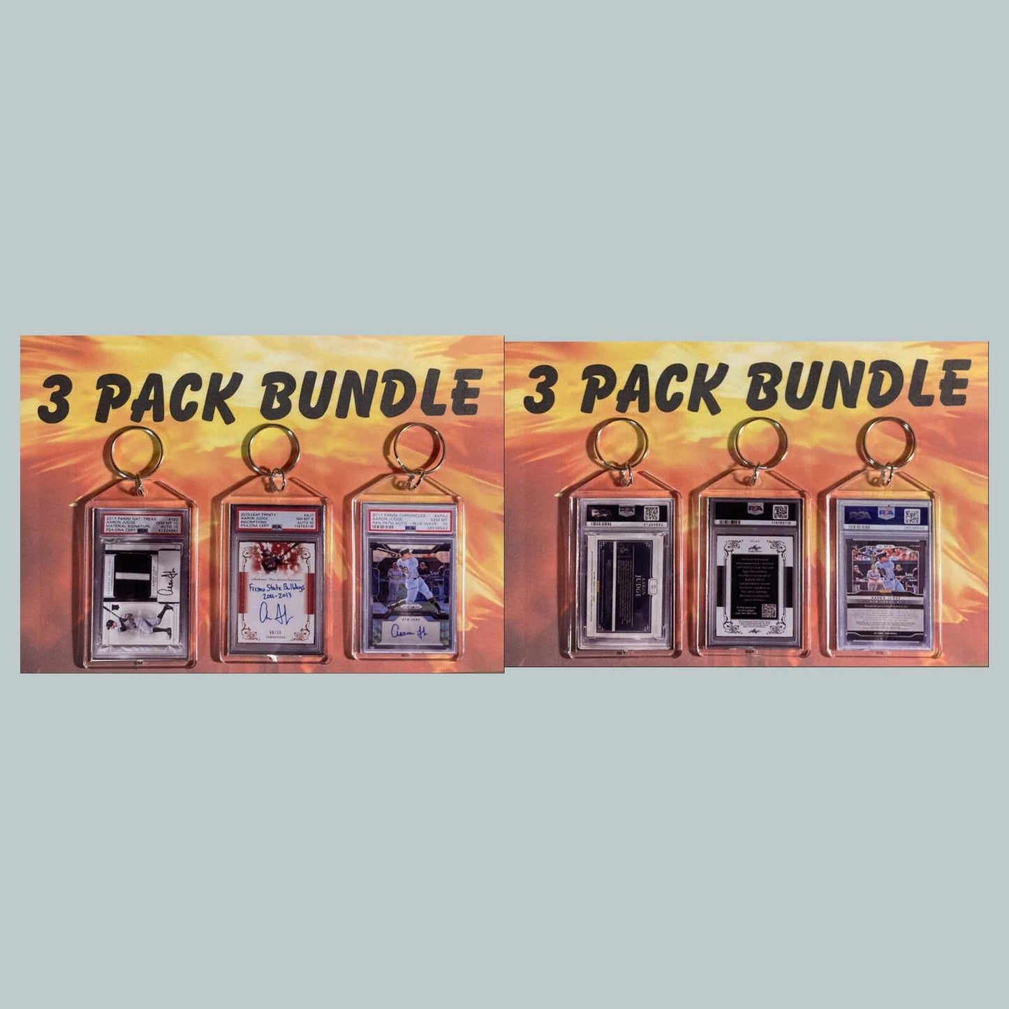 3590B Aaron Judge 3 Pack Bundle-Custom Hand Made Keychains BBL KYC