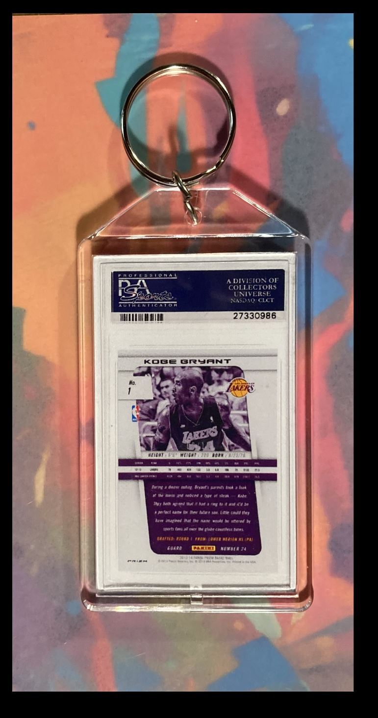 3004 Kobe Bryant 2013 Panini Gold Prizm Custom Keychain-Great Gift BKL KYC