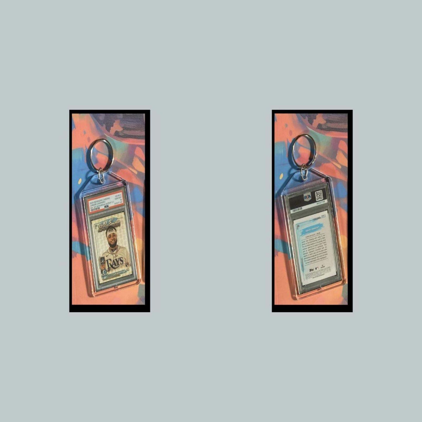 3432 Junior Caminero 2024 Bowman Chrome My 1st Bowman SuperFractor Keychain BBL KYC