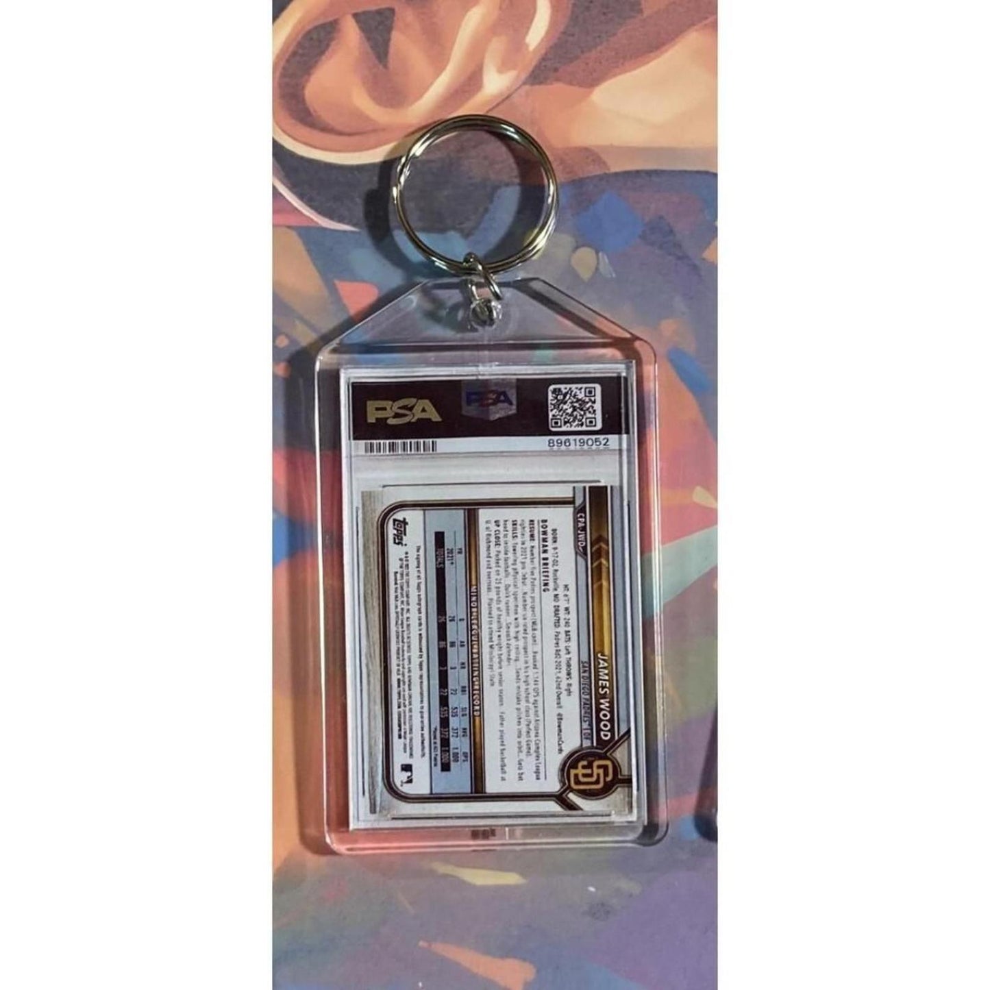 0167 James Wood 2022 Bowman Green Shimmer Auto Custom Keychain