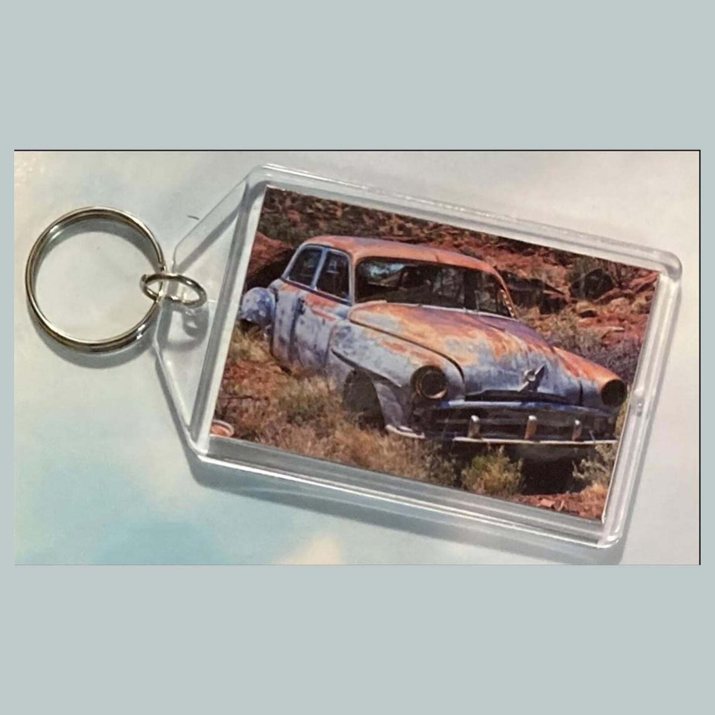 3581 1951 Plymouth Cranbrook In Desert  Keychain | Vintage Automobile Keychain MSC KYC