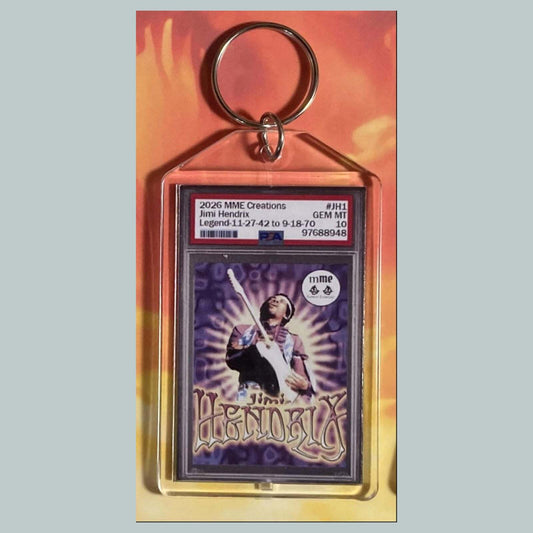 3744 Jimi Hendrix Mockup Custom Hand Made Novelty Keychain MSC KYC