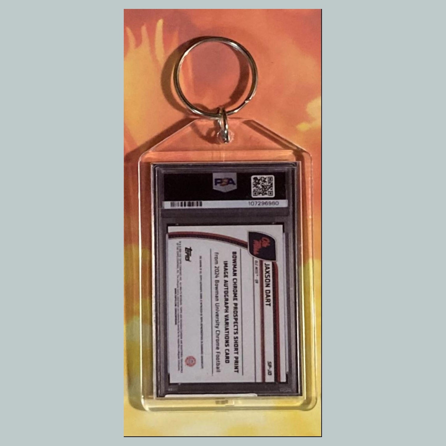 0577 Jaxson Dart 2024 U Chrome SP Auto Custom Keychain Great Gift