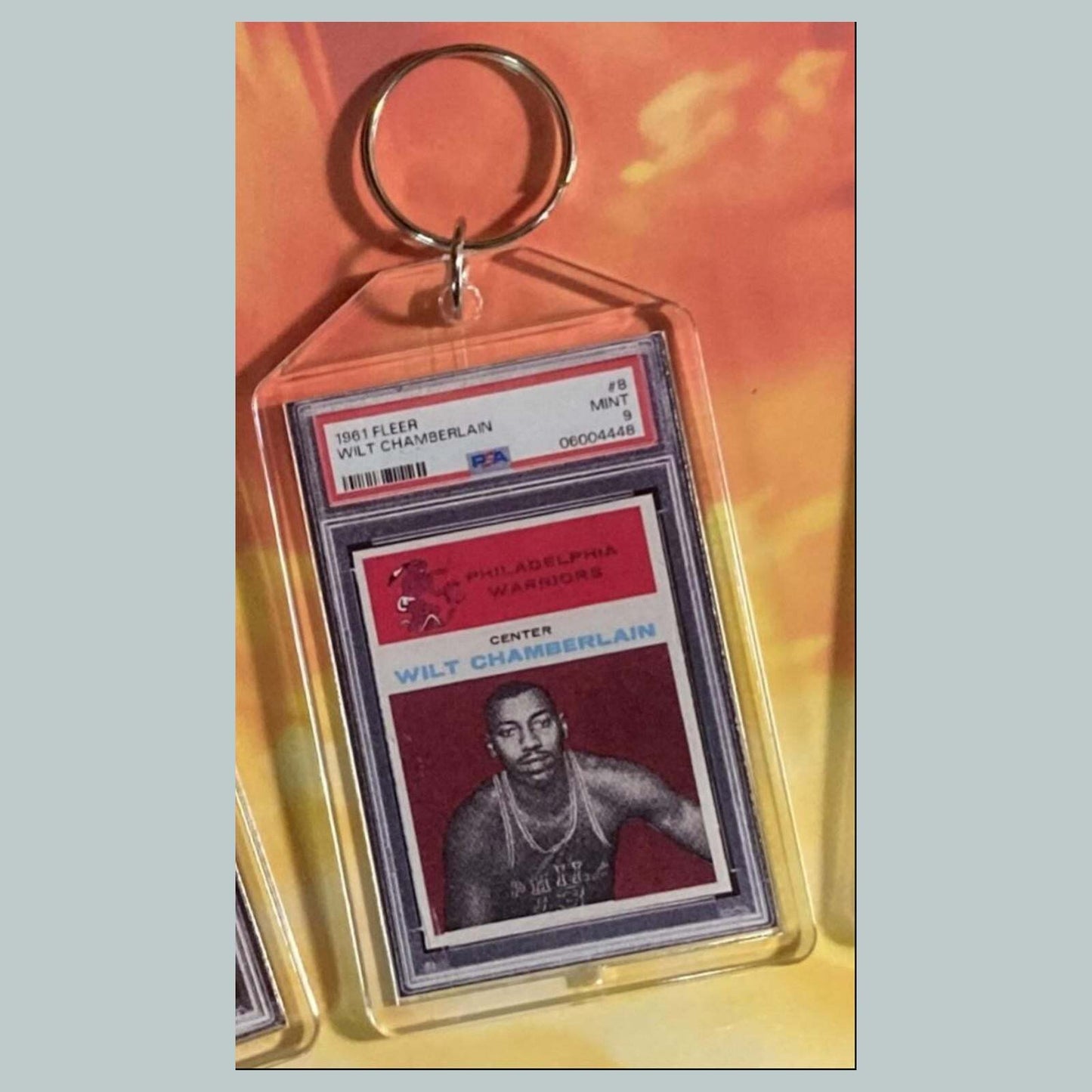 3653 Wilt Chamberlain1961 Fleer Custom Hand Made Keychain BKL KYC