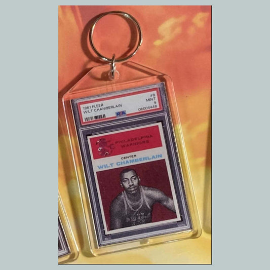3653 Wilt Chamberlain1961 Fleer Custom Hand Made Keychain BKL KYC