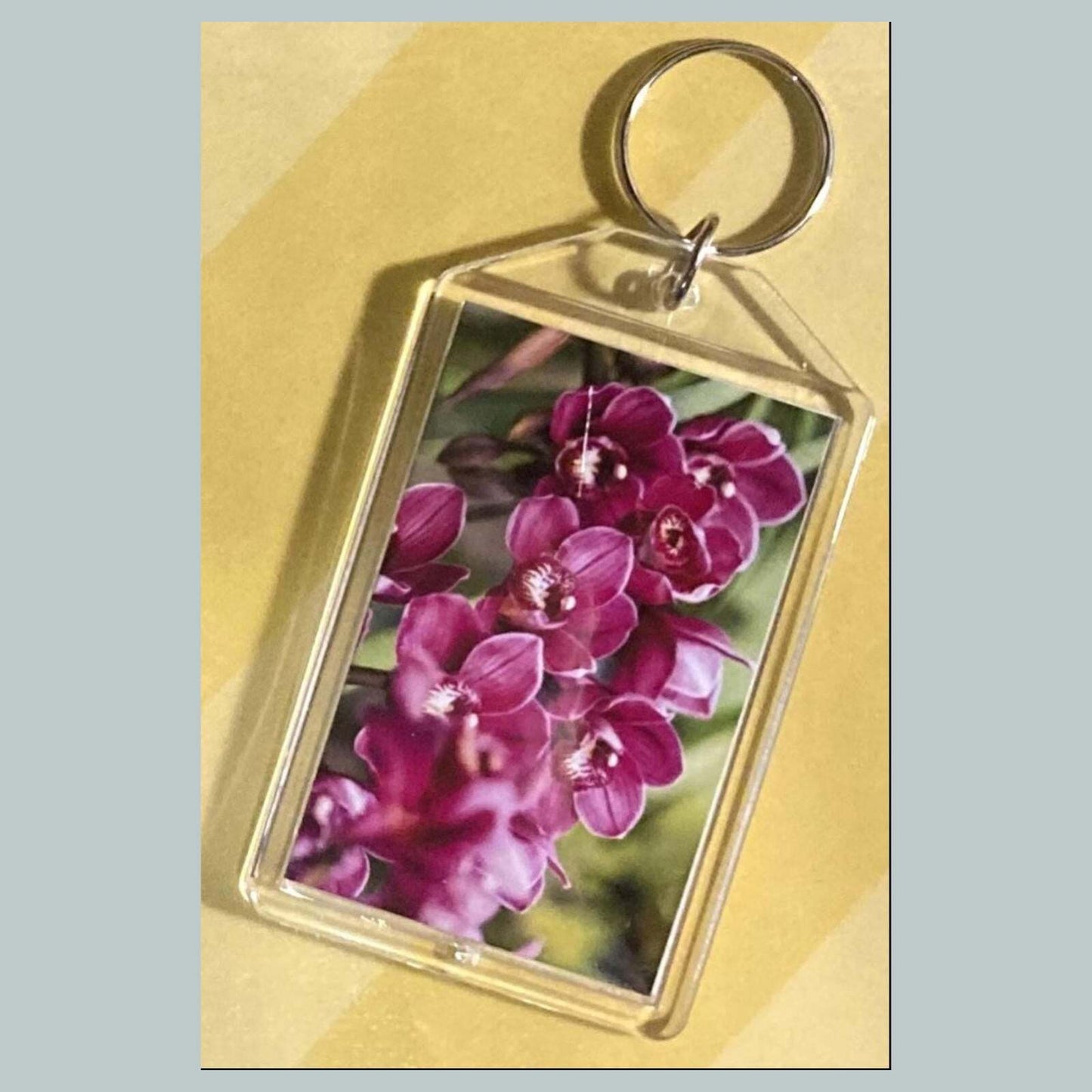 3699 Orchids Acrylic Keychain | Floral Keychain | Flower Lover Gift MSC KYC