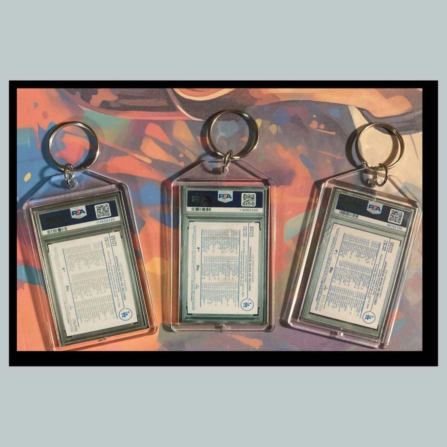 3436B Shohei Ohtani 3 Pack Bundle -3 Different Custom Novelty Keychains - Gift BBL KYC