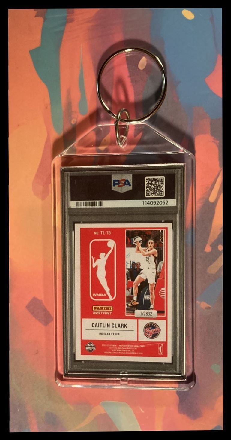 3021 Caitlin Clark 2024 Panini The Logo  Custom Keychain-Great Gift BKL KYC