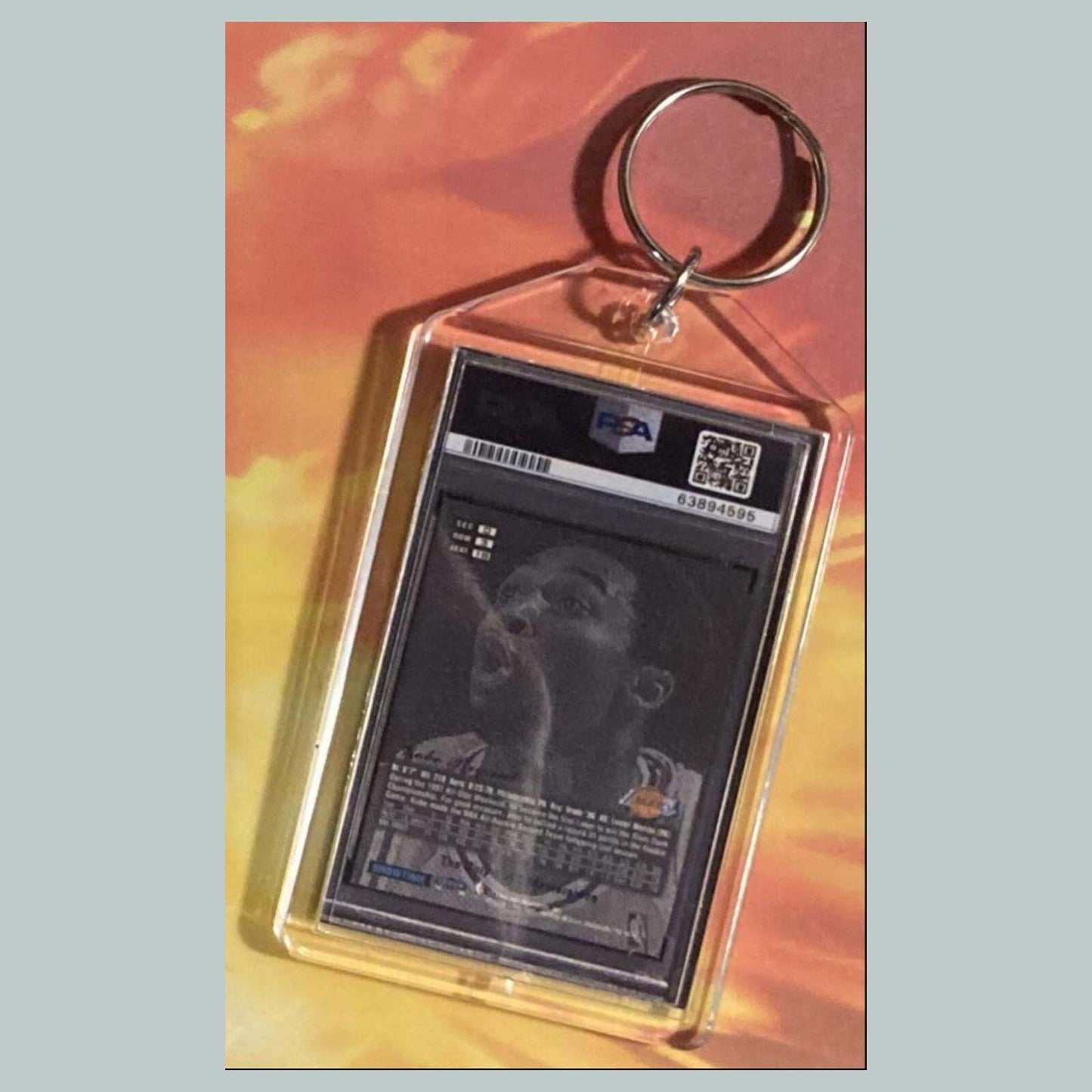 3691 Kobe Bryant 1997 Flair Showcase Masterpiece Custom Hand Made Keychain BKL KYC