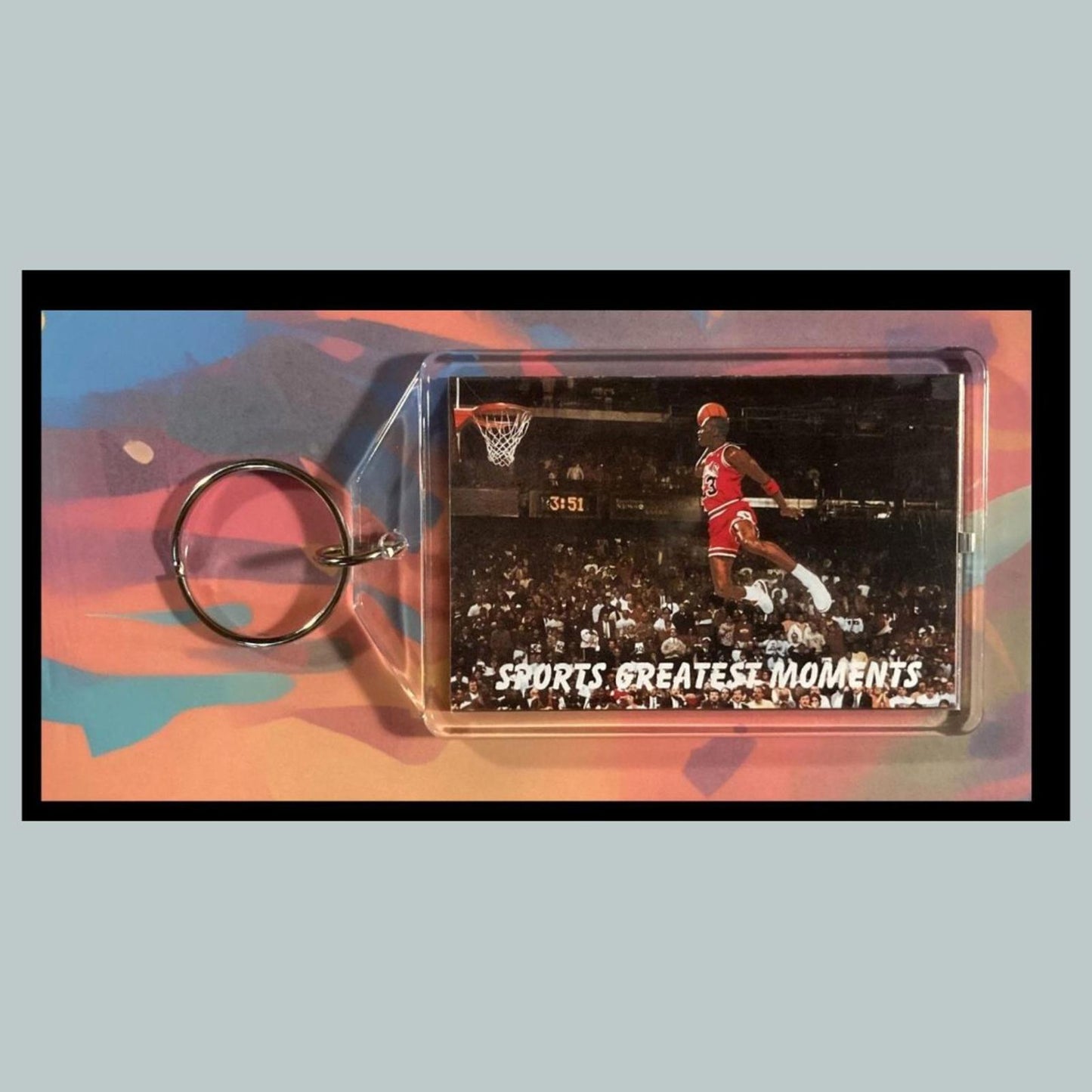 0379 Michael Jordan - Sports Greatest Moments Keychain - Makes A  Great Gift