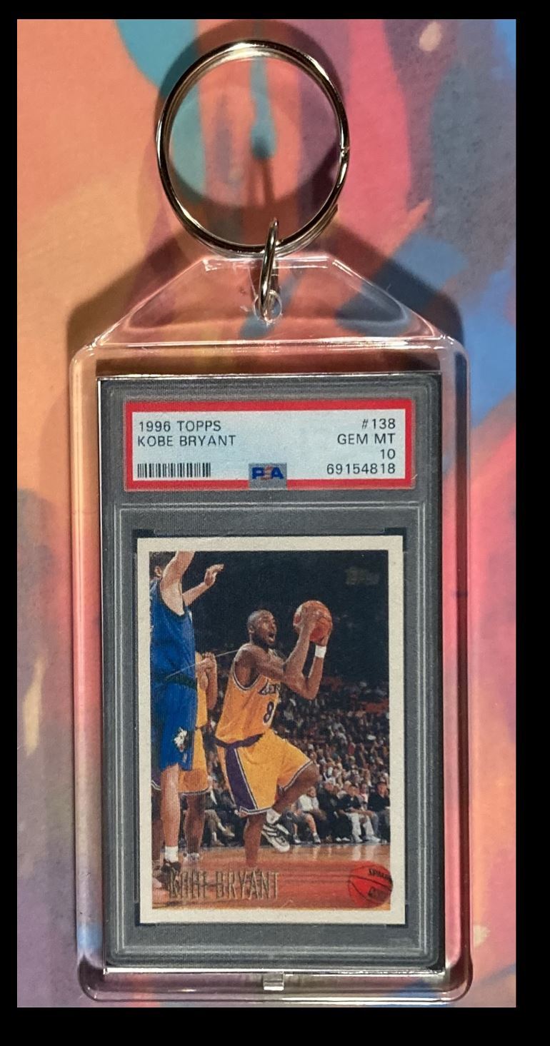 3008 Kobe Bryant 1996 Topps PSA Style - Custom Made Keychain - A Great Gift BKL KYC