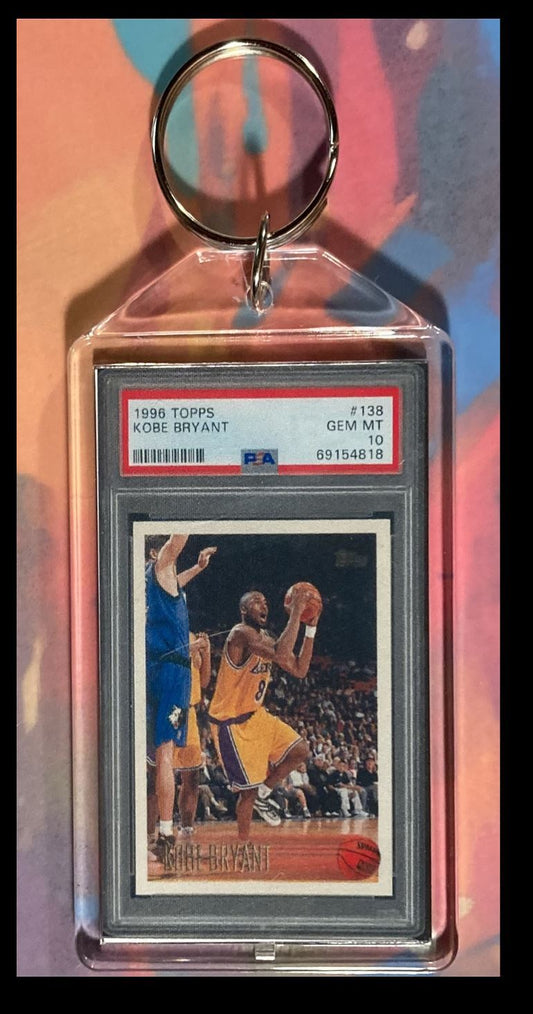 3008 Kobe Bryant 1996 Topps PSA Style - Custom Made Keychain - A Great Gift BKL KYC
