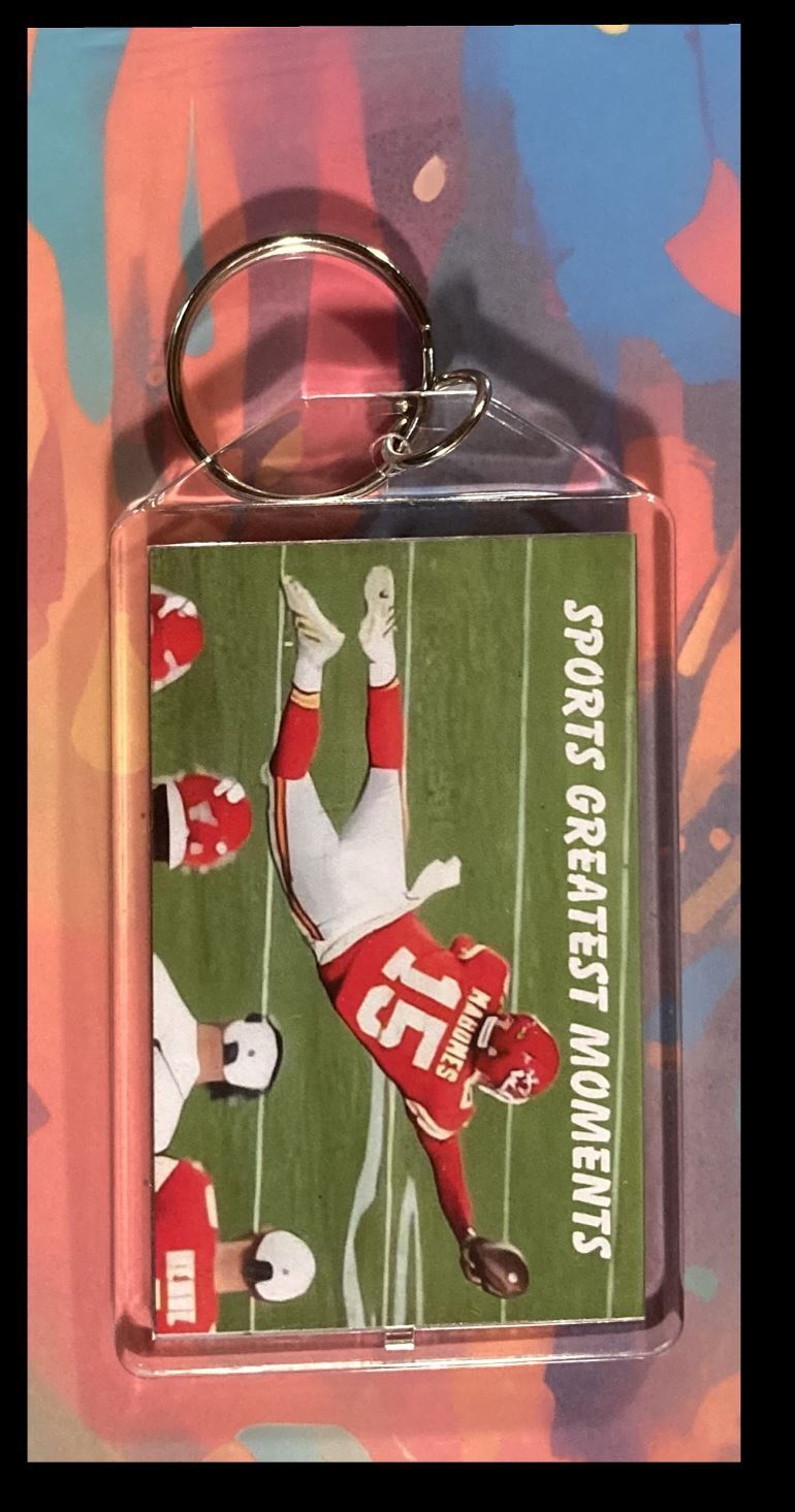 3338 Patrick Mahomes Sports Greatest Moments Custom Hand Made Keychain FBL