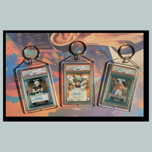 3470B Arch Manning 3 Pack Bundle -3 Different Custom Novelty Keychain Great Gift FBL