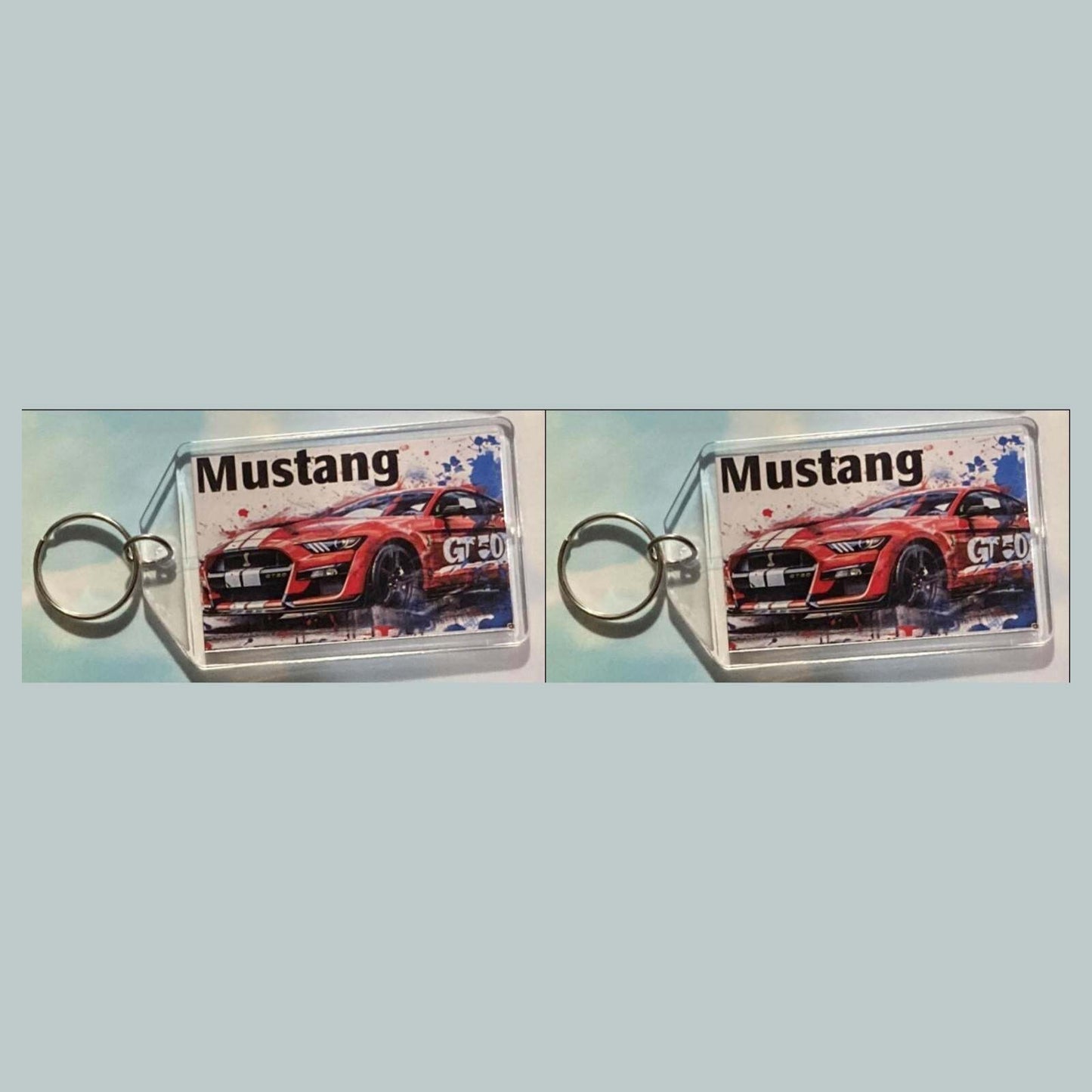 3556 2020 Ford Mustang Shelby GT500  Keychain |Vintage Automobile Photo Keychain MSC KYC