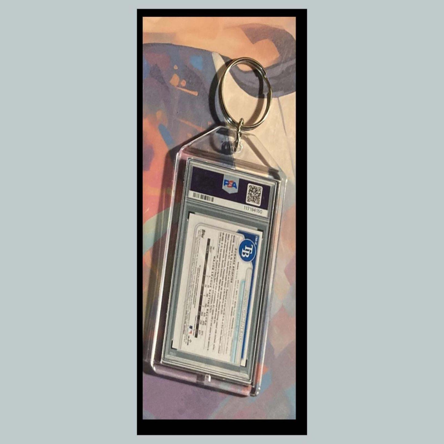 3433 Junior Caminero 2024 Chrome Image Variation SuperFractor Auto Keychain Gift BBL KYC