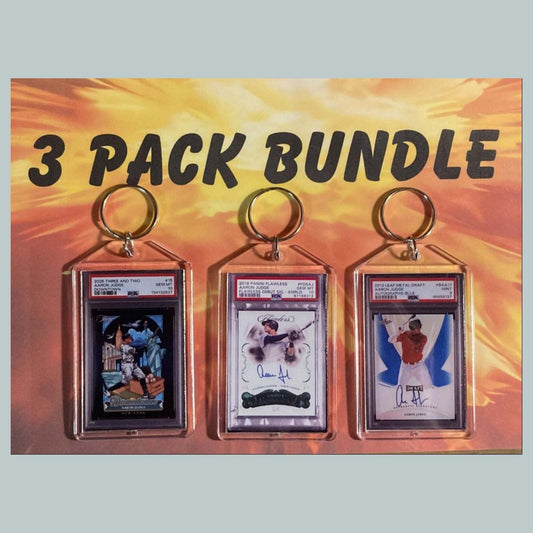 3589B Aaron Judge 3 Pack Bundle-Custom Hand Made Keychains BBL KYC