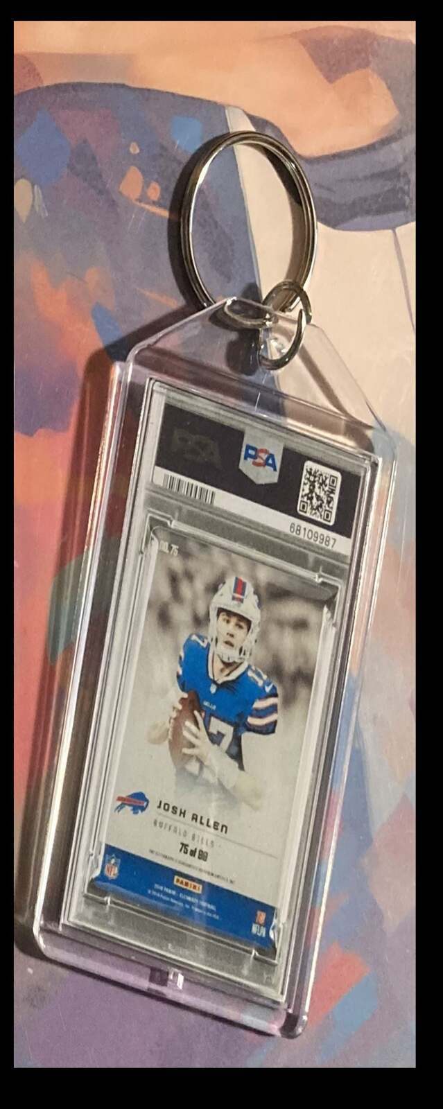 3225 Josh Allen 2018 Panini Elements Auto  Keychain FBL