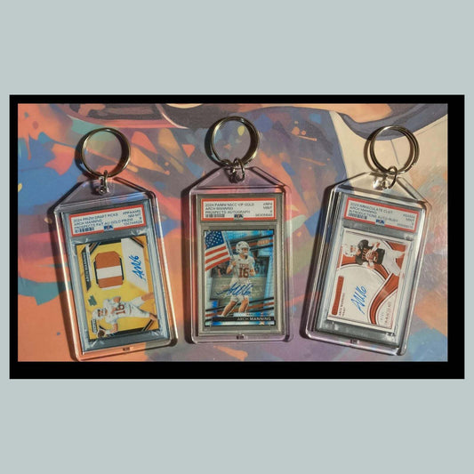 3469B Arch Manning 3 Pack Bundle -3 Different Custom Novelty Keychain Great Gift FBL