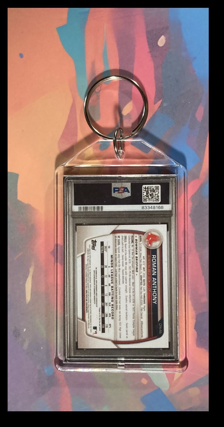 3071 Roman Anthony 2023 Bowman Chrome Prospect Gold Auto Keychain BBL KYC