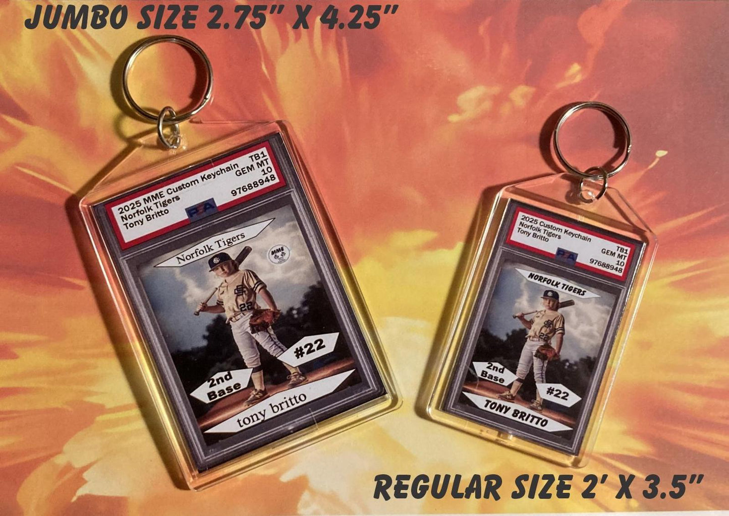 0708 Custom Made Novelty Photo Keychains Made to Order - Tell Me Who You Want