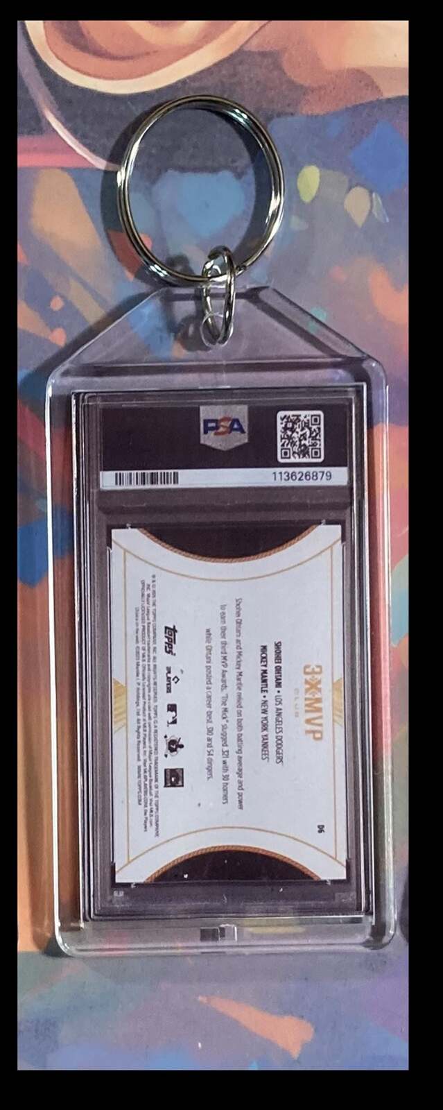 3127 Shohei Ohtani/Mickey Mantle 2025 Topps Welcome To The Club Keychain BBL KYC