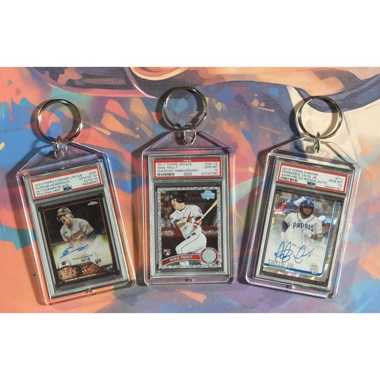 3189B Gunnar Henderson/Trout/Tatis 3 Pack Bundle - 3 Different Novelty Keychains BBL KYC
