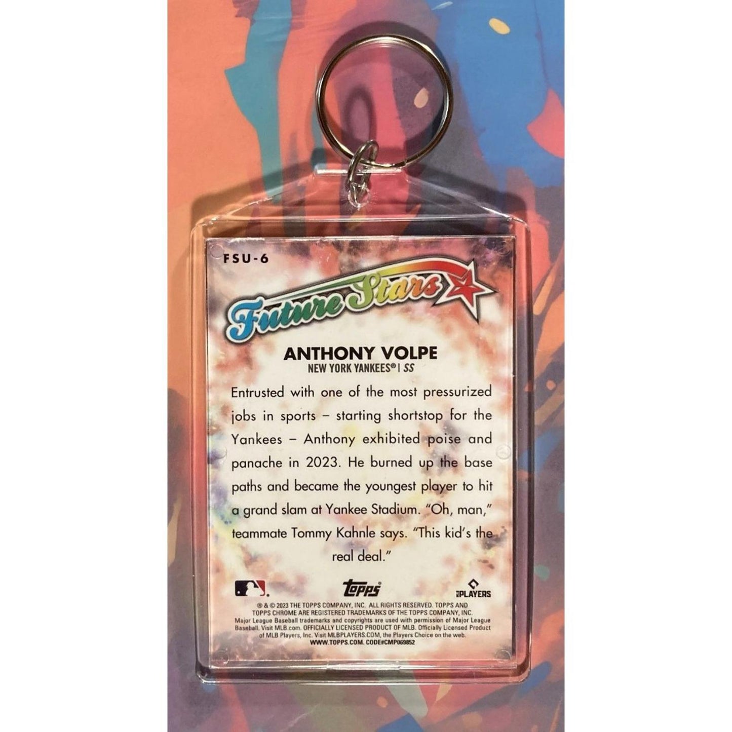 0220 Anthony Volpe Custom Made Keychain Made With A Real Card Makes A Great Gift