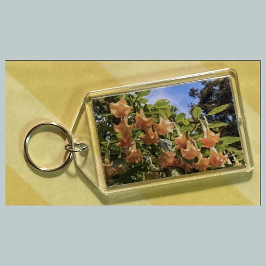 3683 Angel's Trumpets Acrylic Keychain | Floral Keychain | Flower Lover Gift MSC KYC