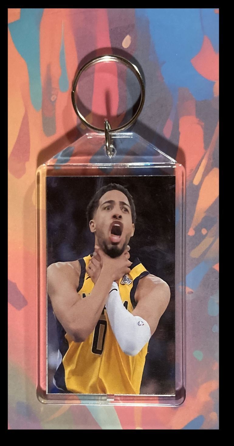3356 Choke Tyrese Haliburton Custom Hand Made Keychain - Makes A Great Gift BKL KYC