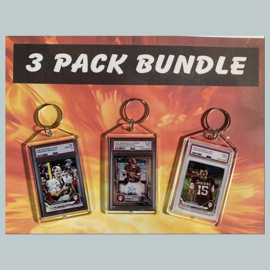 3734B  Fernando Mendoza Custom Hand Made Novelty Keychains 3 Pack Bundle FBL