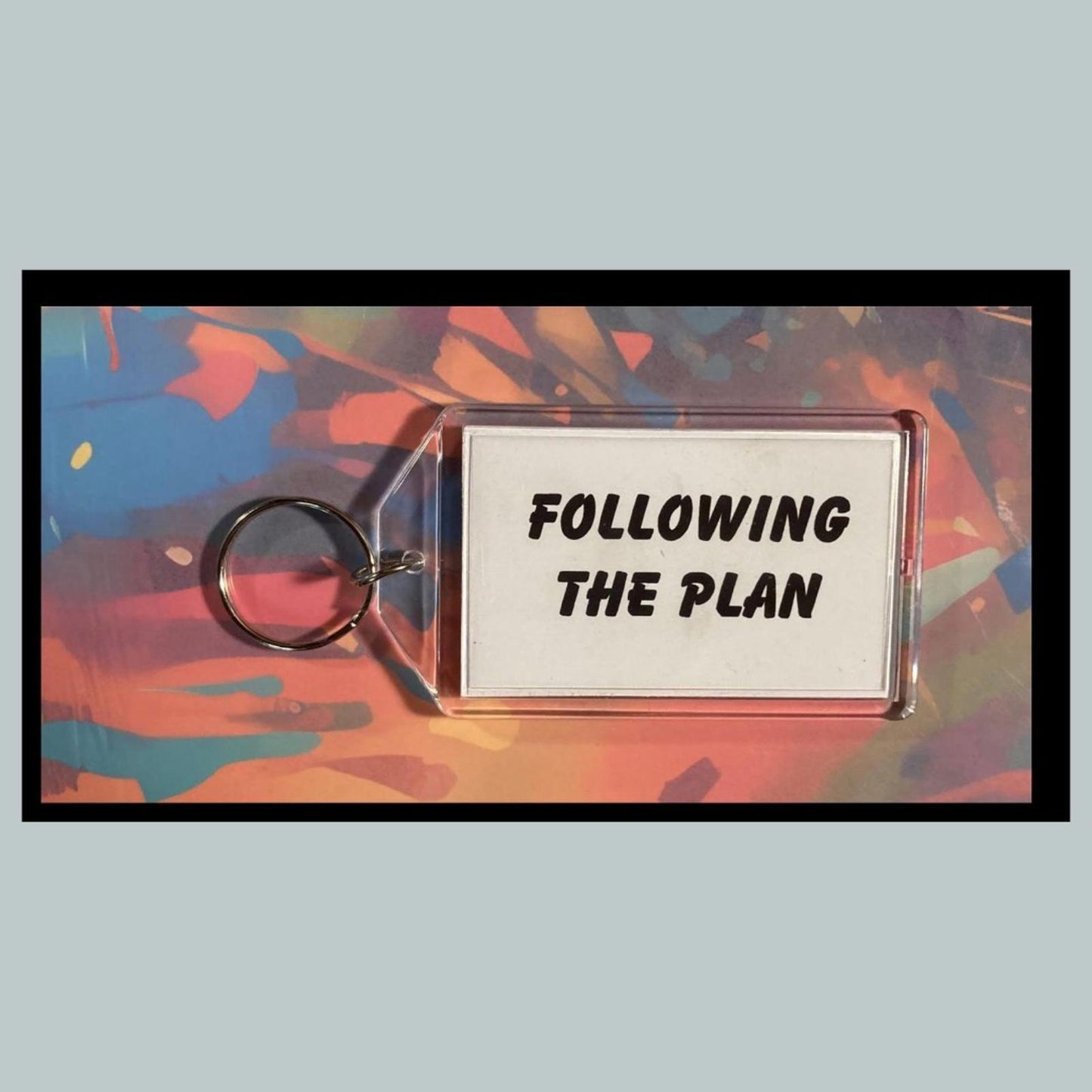 0393 Trump Following The Plan Custom Hand Made Keychain-Makes A Great Gift