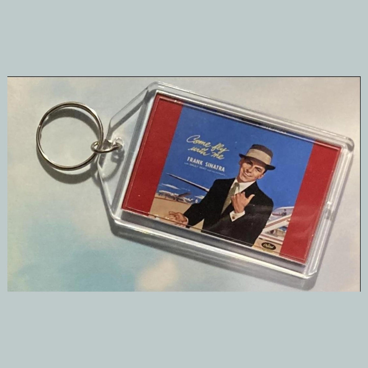0601 Frank Sinatra 1958 Album Come Fly with Me Custom Keychain A Great Gift