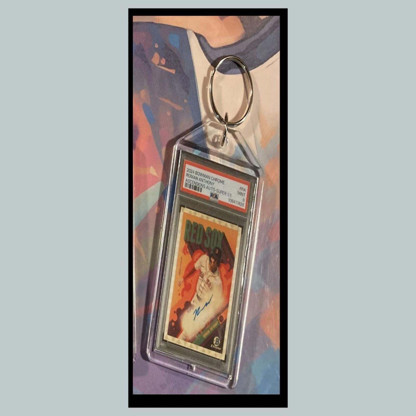 3385 Roman Anthony 2024 Chrome Ascensions SuperFractor Auto Custom Made Keychain BBL KYC